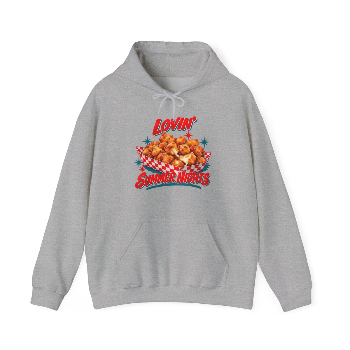 Lovin’ Cheese Curds & Summer Nights – Gildan 18500 Hoodie | 002a-v2