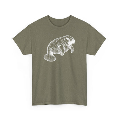 Slow Water Manatee Engraving T-Shirt