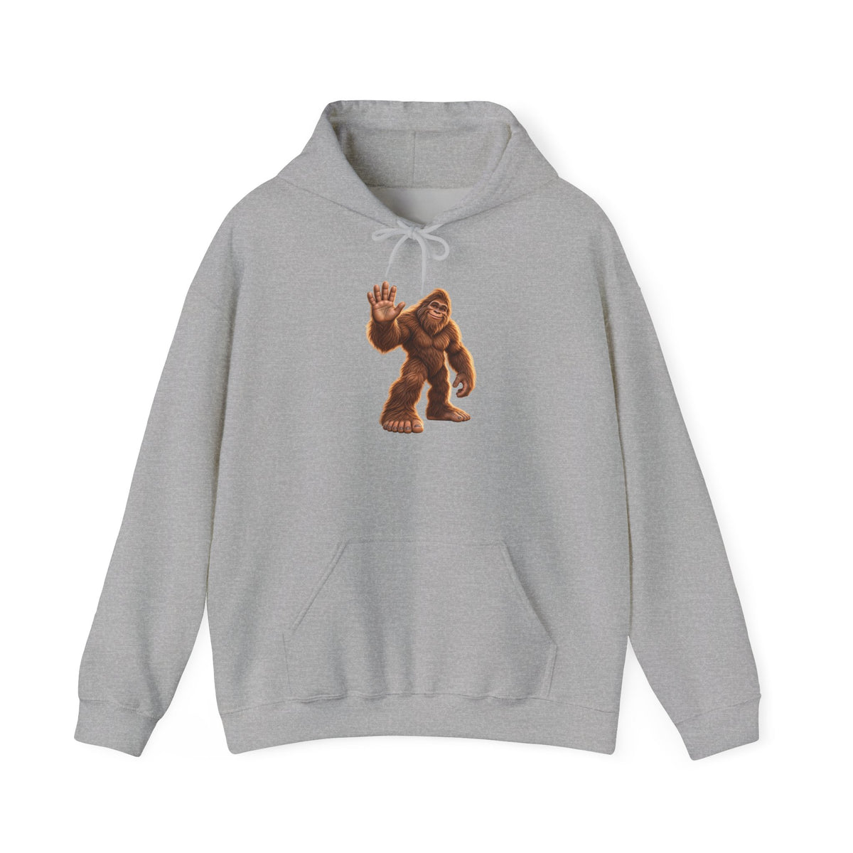 Friendly Sasquatch High Five Pullover Hoodie