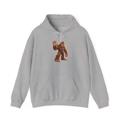 Friendly Sasquatch High Five Pullover Hoodie