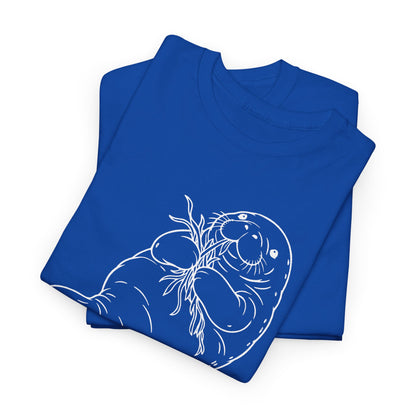 Chubby Mermaid Seagrass Snacker Manatee T-Shirt