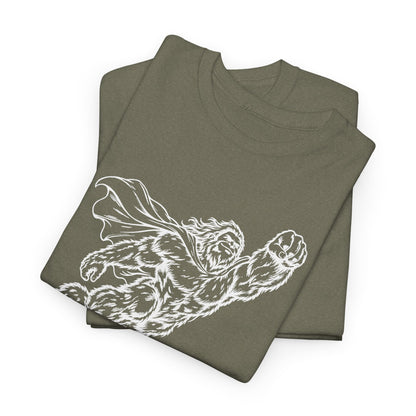 Soaring Cape-Wearing Sasquatch T-Shirt