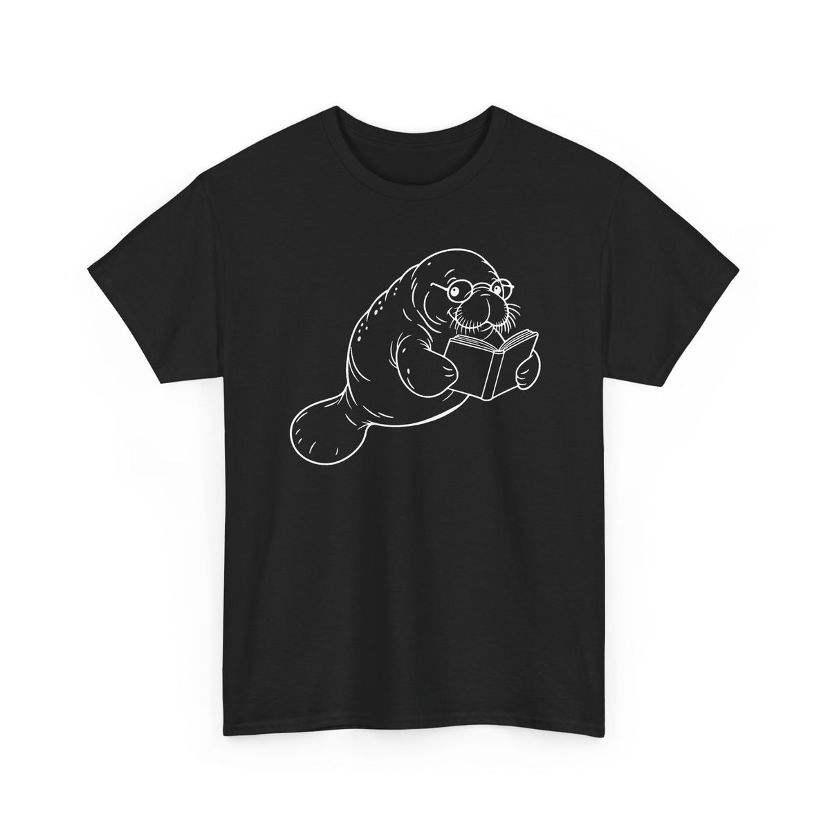 Chubby Mermaid Bookworm Buoyancy Manatee T-Shirt