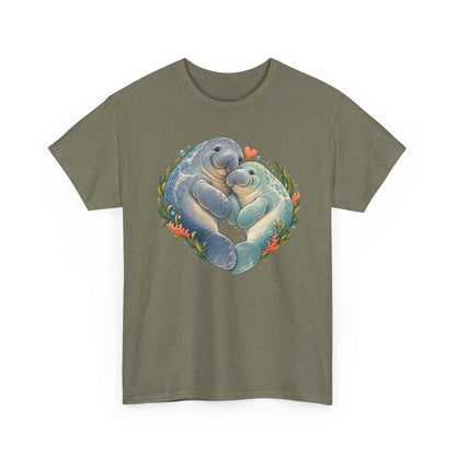 Chubby Mermaid Heart of the Ocean Manatee T-Shirt