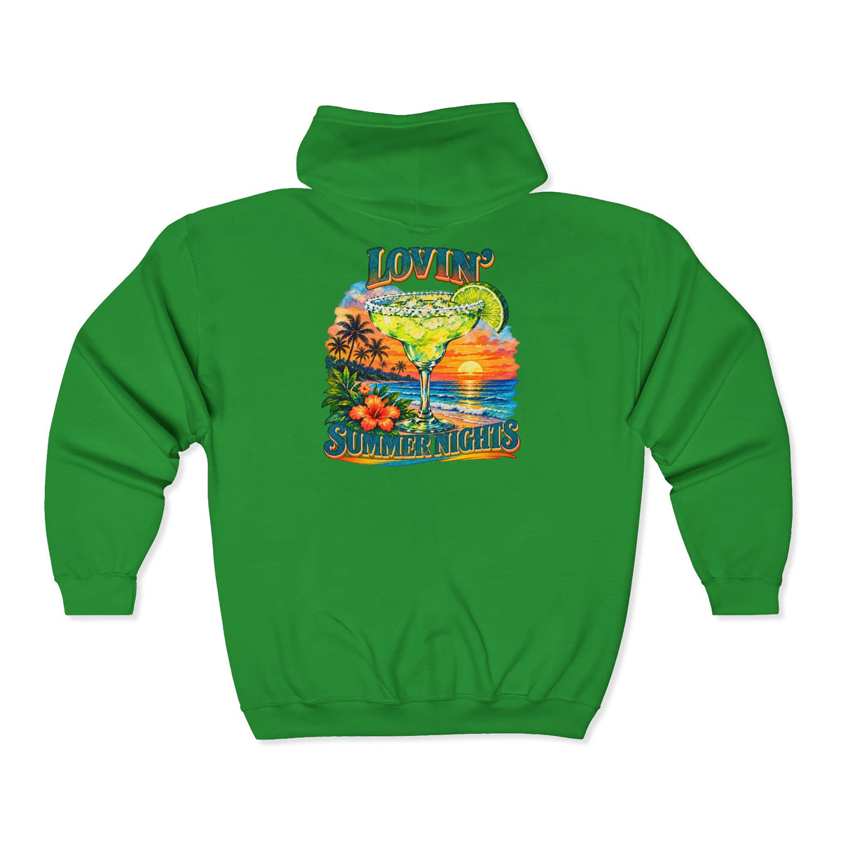 Lovin’ Summer Nights Margarita – Gildan 18600 Zip-Up Hoodie | 001a-v2