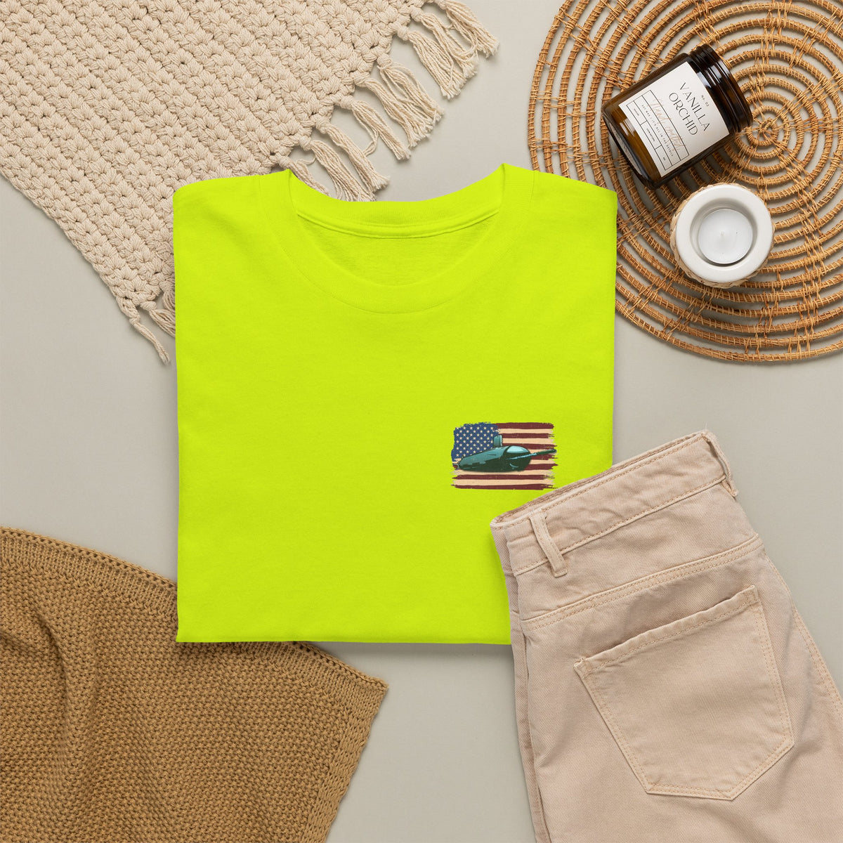 Submarine Torpedo Flag - Left Chest T-Shirt | Unisex Graphic Tee