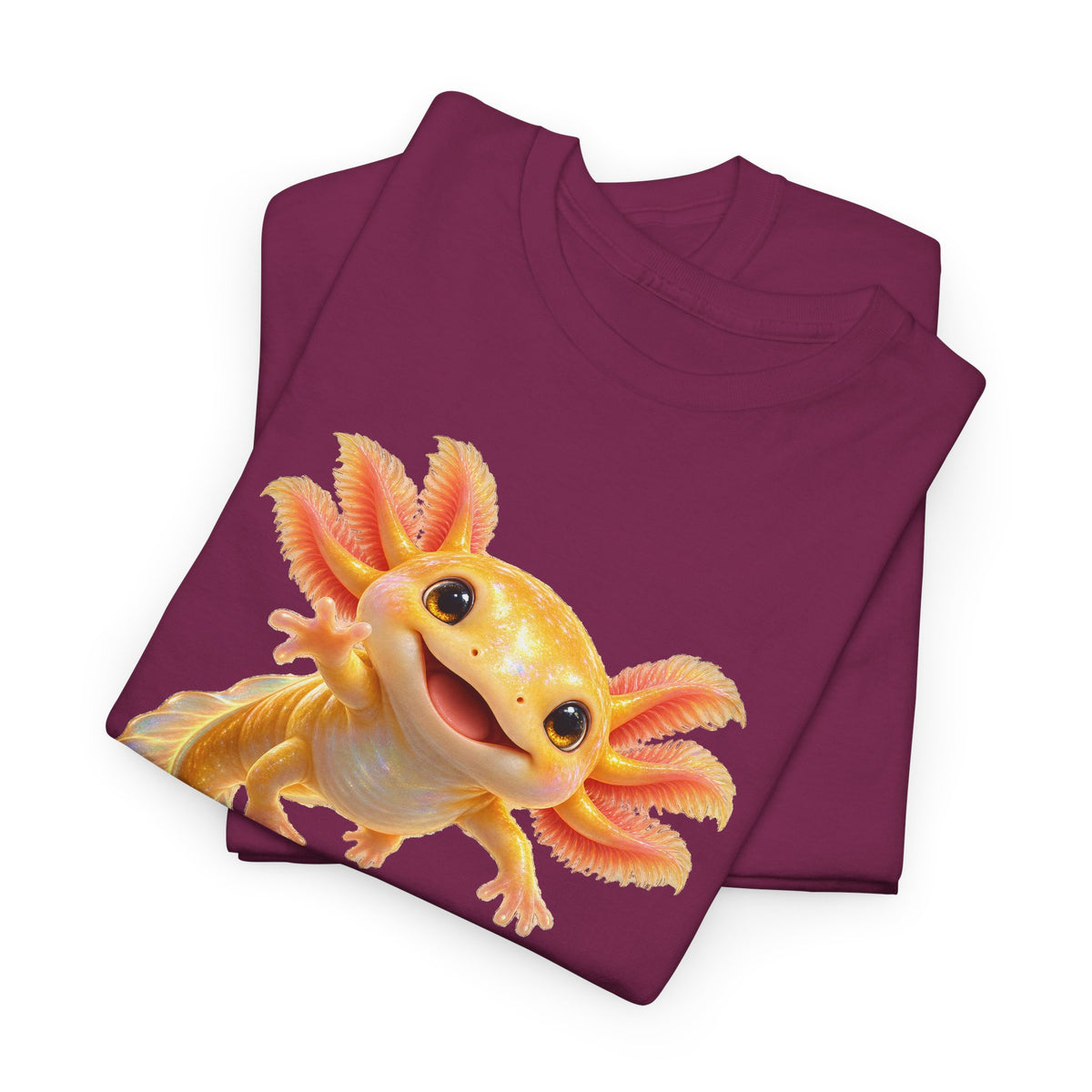 Golden Axolotl with Peach Gills T-Shirt