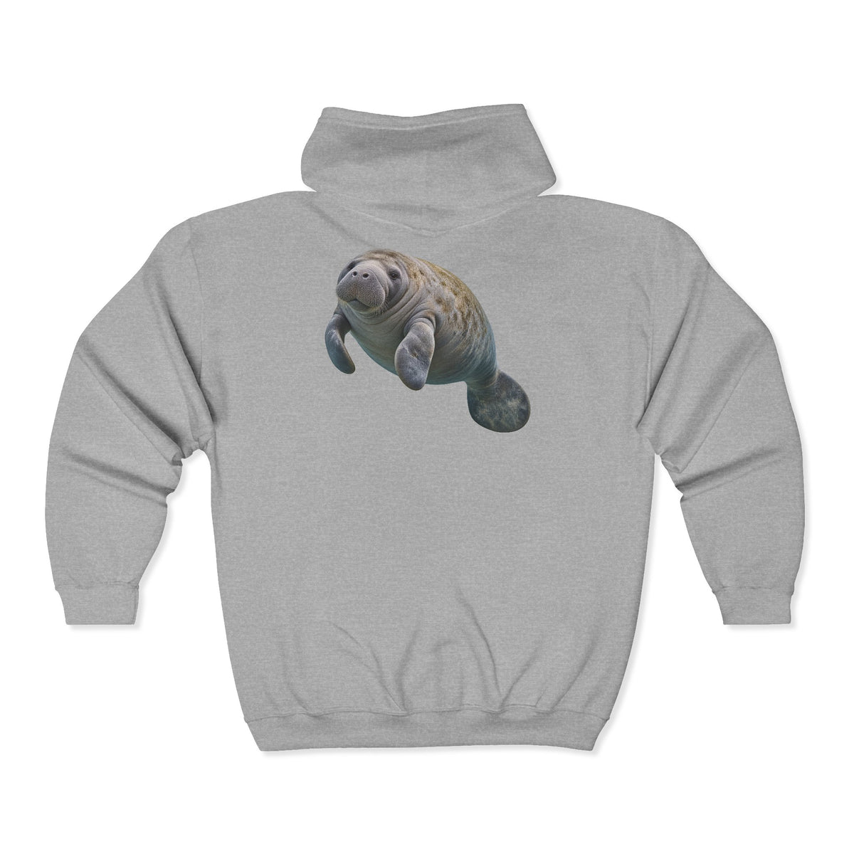 Gentle Giant Manatee Portrait Zip-Up Hoodie