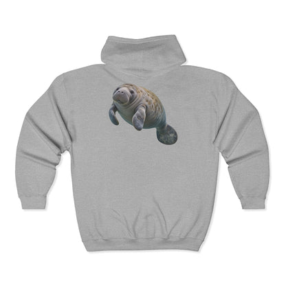 Gentle Giant Manatee Portrait Zip-Up Hoodie