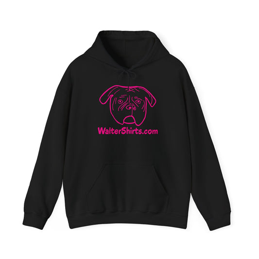 Walter Workers Hoodie | Pink & Blue Bulldog Logo
