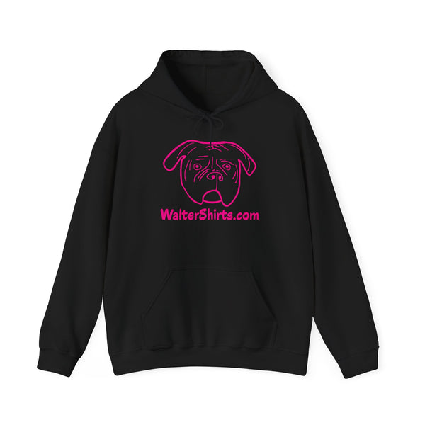 Walter Workers Hoodie | Pink & Blue Bulldog Logo