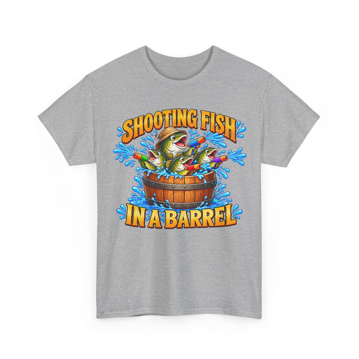 Shooting Fish in a Barrel – Gildan 5000 T-Shirt | 319-R1