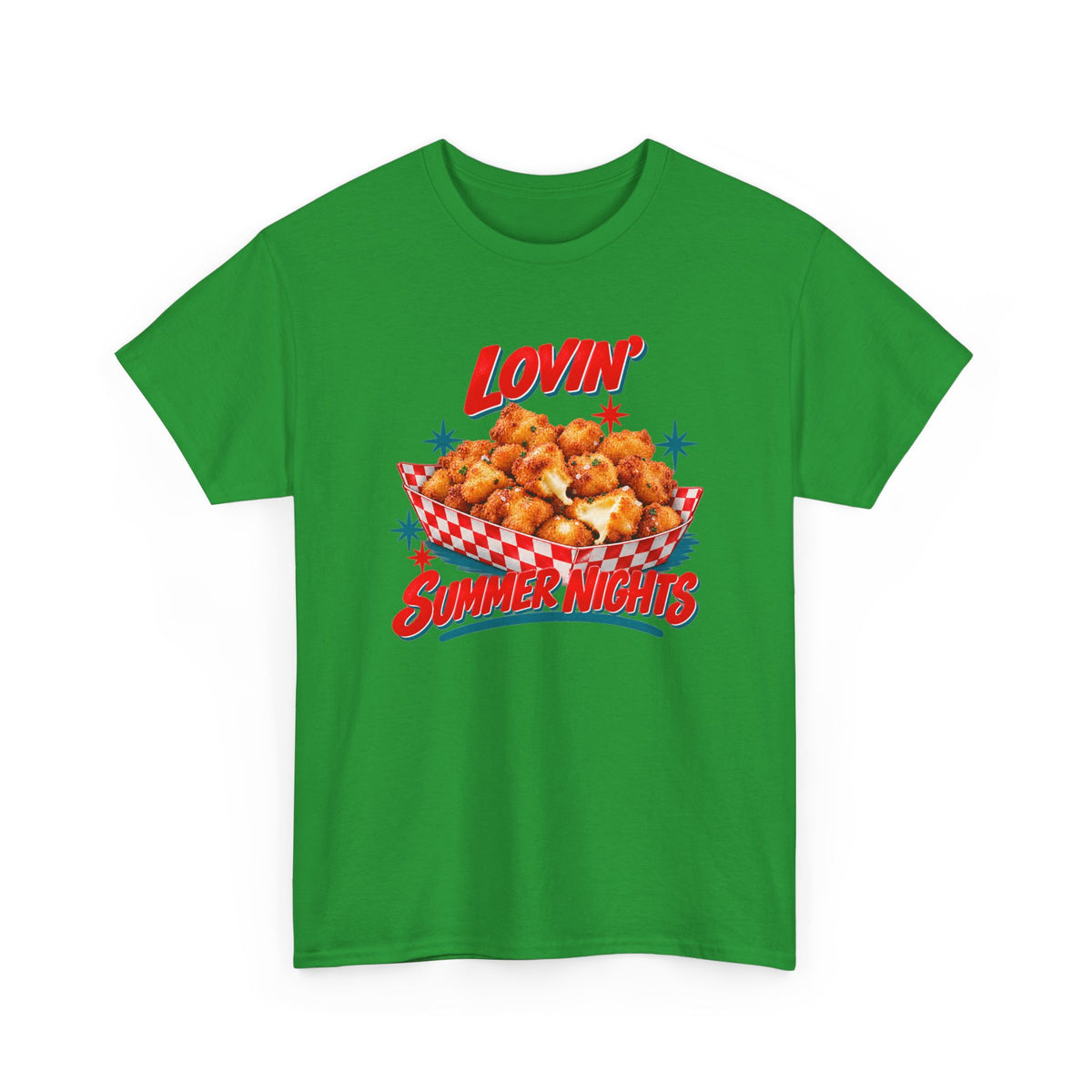 Lovin’ Cheese Curds & Summer Nights – Gildan 5000 T-Shirt | 002a-v2
