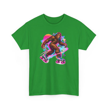 Neon Bigfoot on Roller Skates T-Shirt