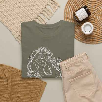Dreamy flower-crowned manatee T-Shirt