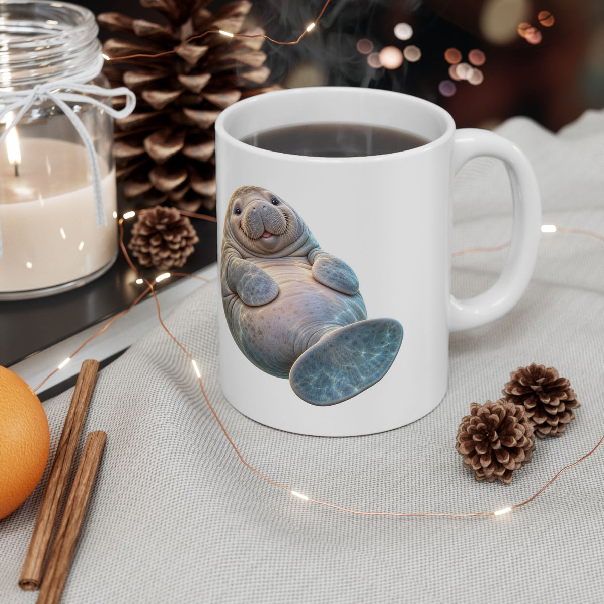 Plump Manatee Paddle Float Mug