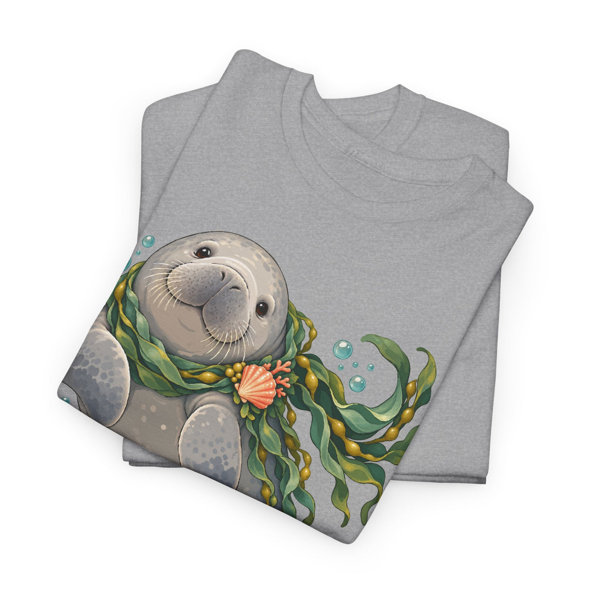 Chubby Mermaid Cozy Kelp Scarf Manatee T-Shirt