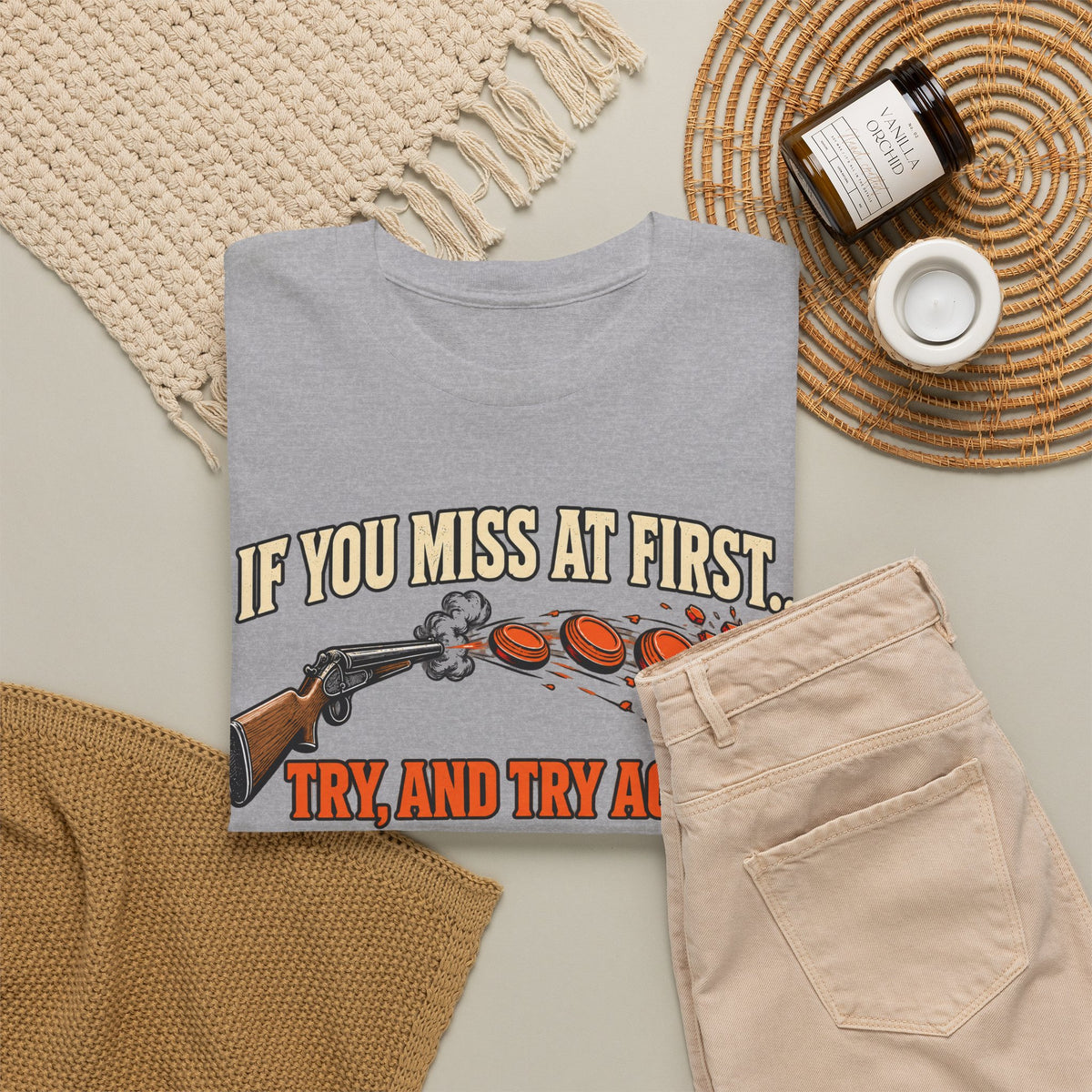Try and Try Again – Gildan 5000 T-Shirt | 279-R1