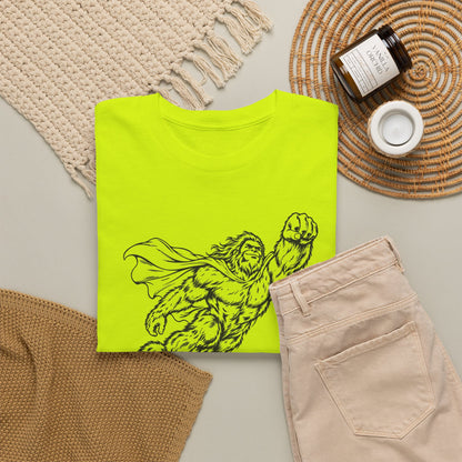 Soaring Cape-Wearing Sasquatch T-Shirt