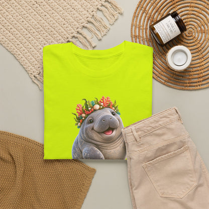 Cheerful Coral Crown Manatee T-Shirt