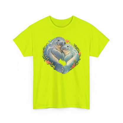 Chubby Mermaid Heart of the Ocean Manatee T-Shirt