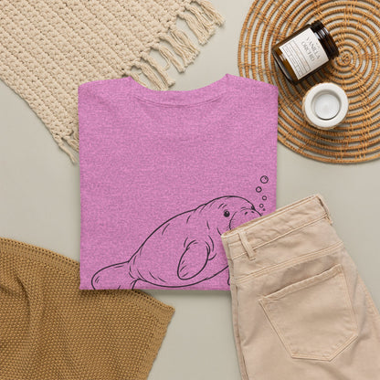 Chubby Mermaid Slow Tide Manatee T-Shirt
