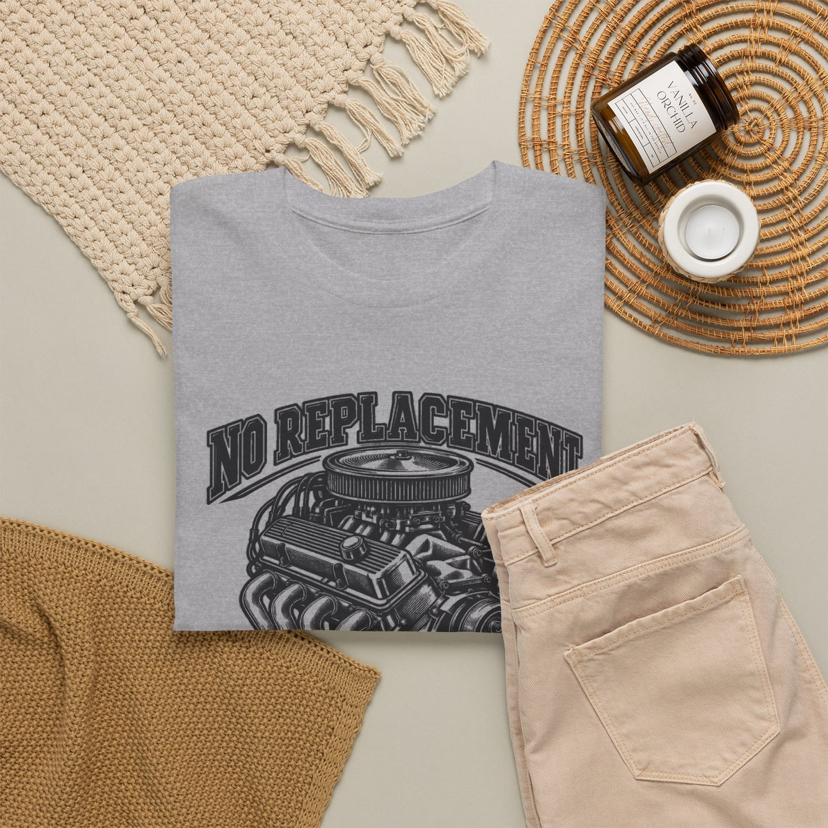 No Replacement for Displacement, One Color – Gildan 5000 T-Shirt | 006a-v2