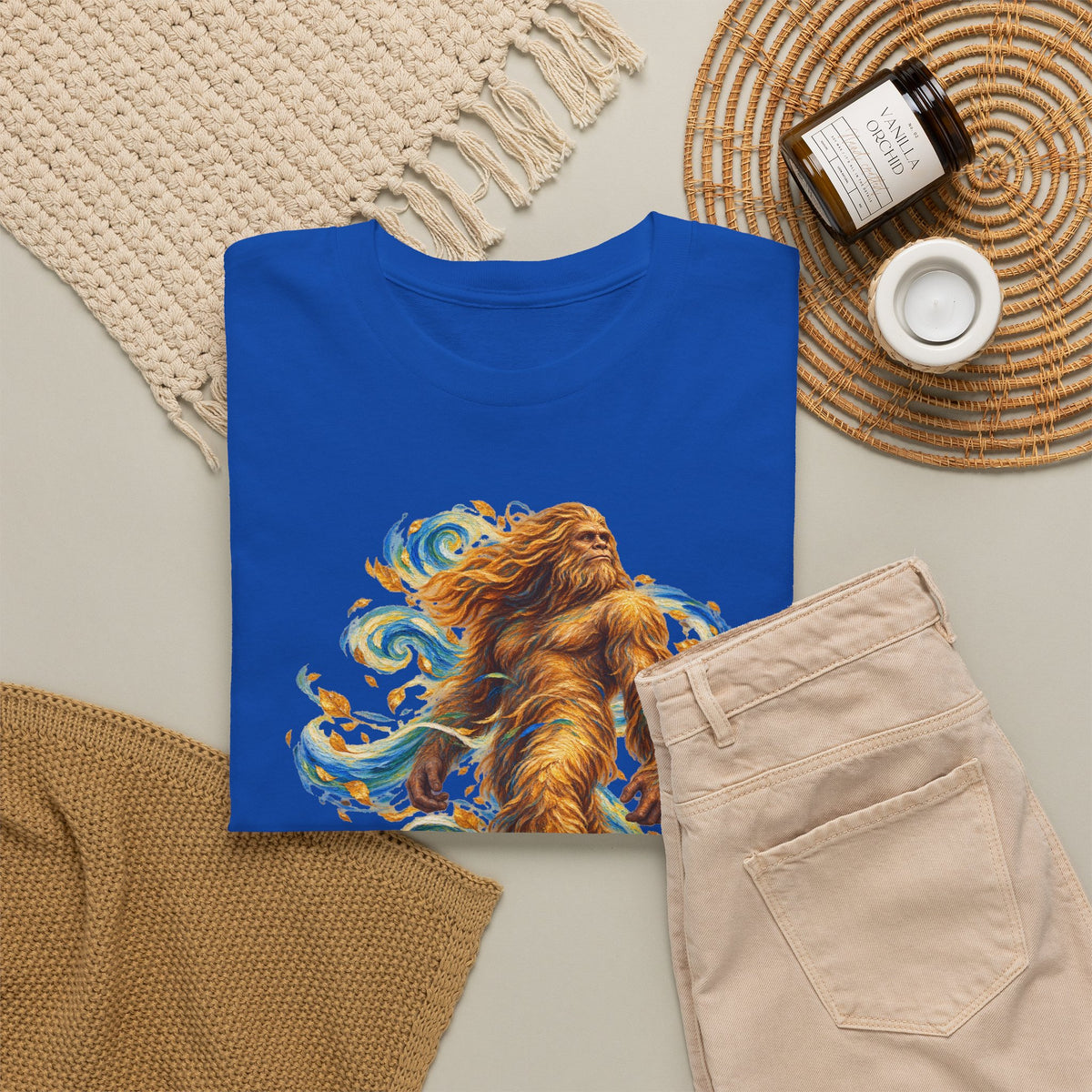 Golden Wind Sasquatch Portrait T-Shirt