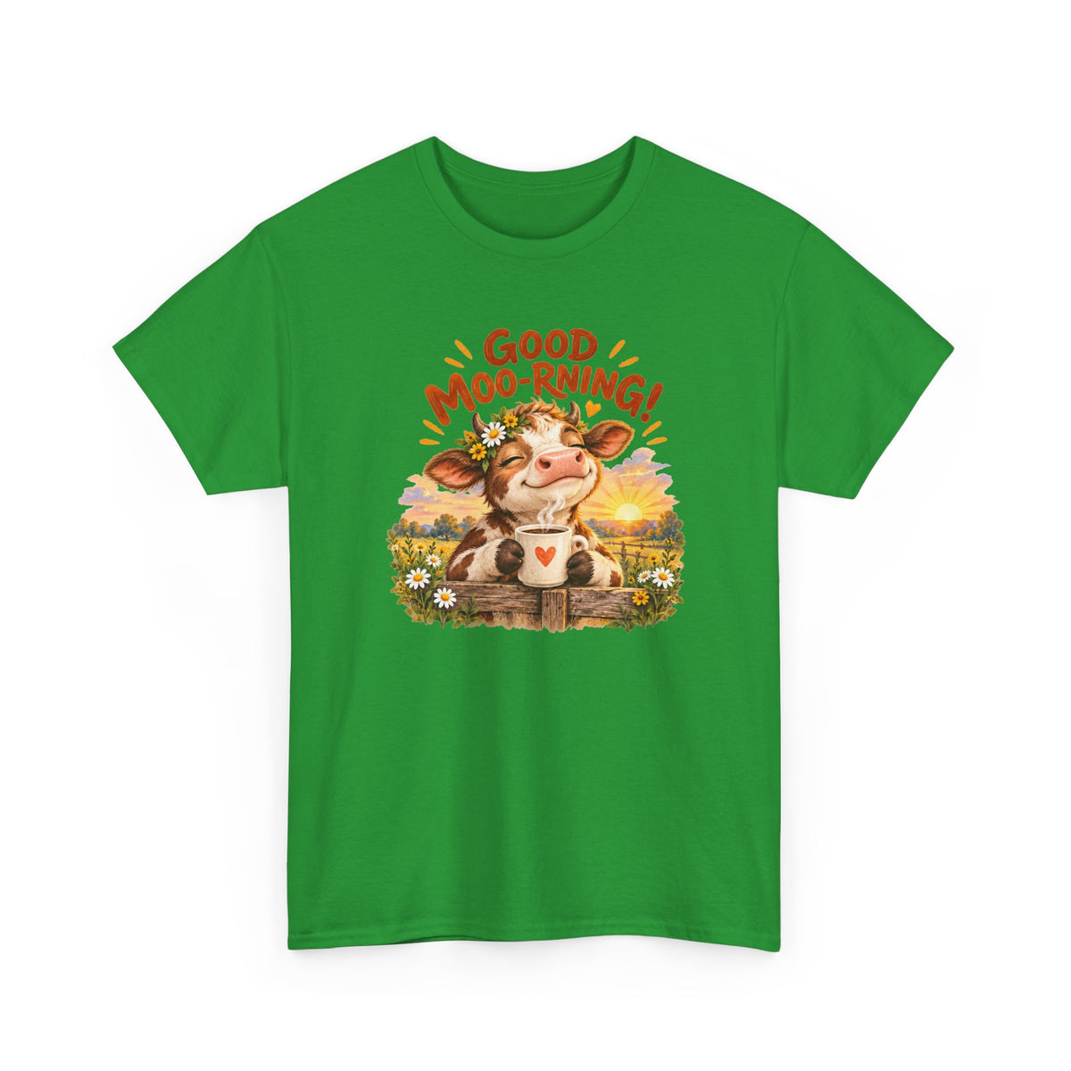 Good Moo-rning – Gildan 5000 T-Shirt | 030