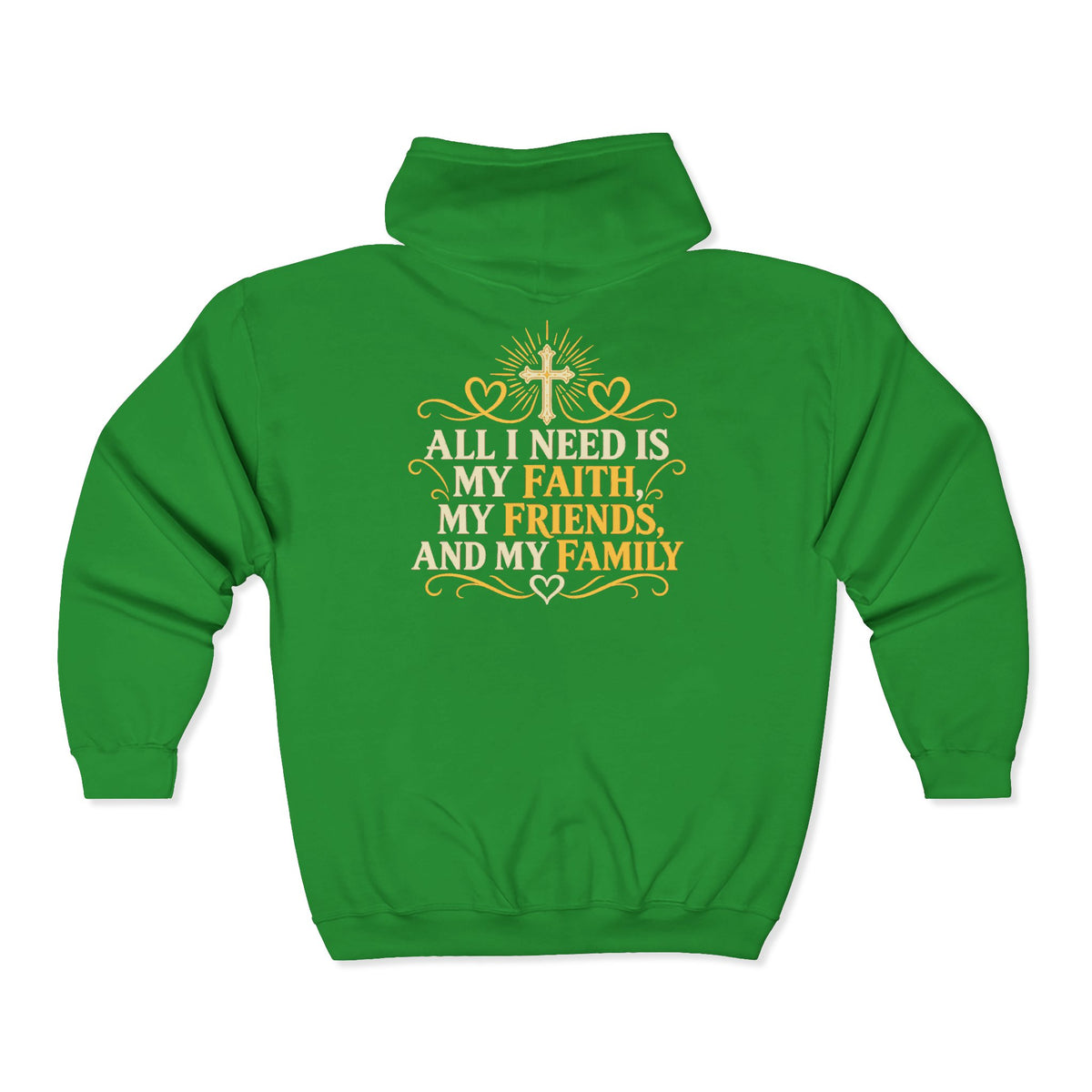 Faith Friends Family – Gildan 18600 Zip-Up Hoodie | 013