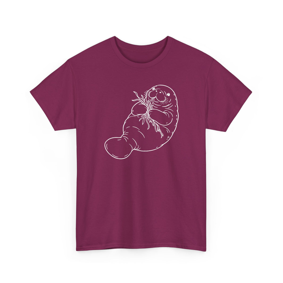 Chubby Mermaid Seagrass Snacker Manatee T-Shirt