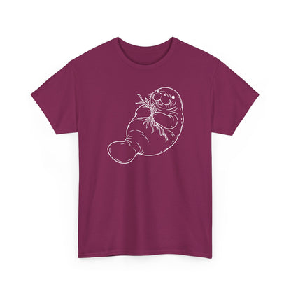 Chubby Mermaid Seagrass Snacker Manatee T-Shirt