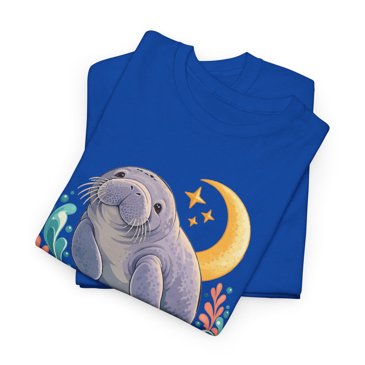 Chubby Mermaid Moonlight Drifter Manatee T-Shirt