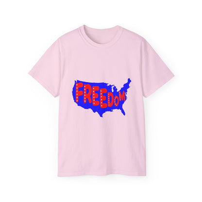 Freedom USA Map T-Shirt | Patriotic Graphic Tee