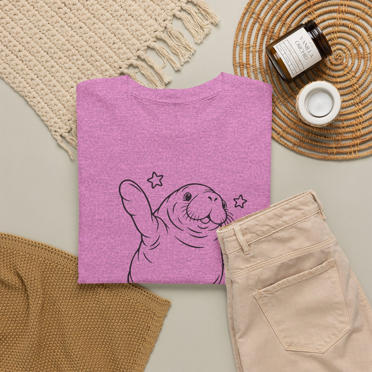 Chubby Mermaid Sea Cow Stretch Manatee T-Shirt