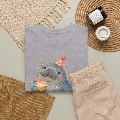 Chubby Mermaid Party at the Sandbar Manatee T-Shirt