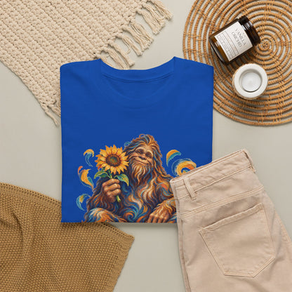 Sunflower Rest with a Shaggy Bigfoot T-Shirt