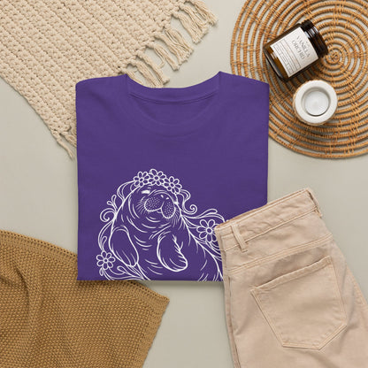 Dreamy flower-crowned manatee T-Shirt