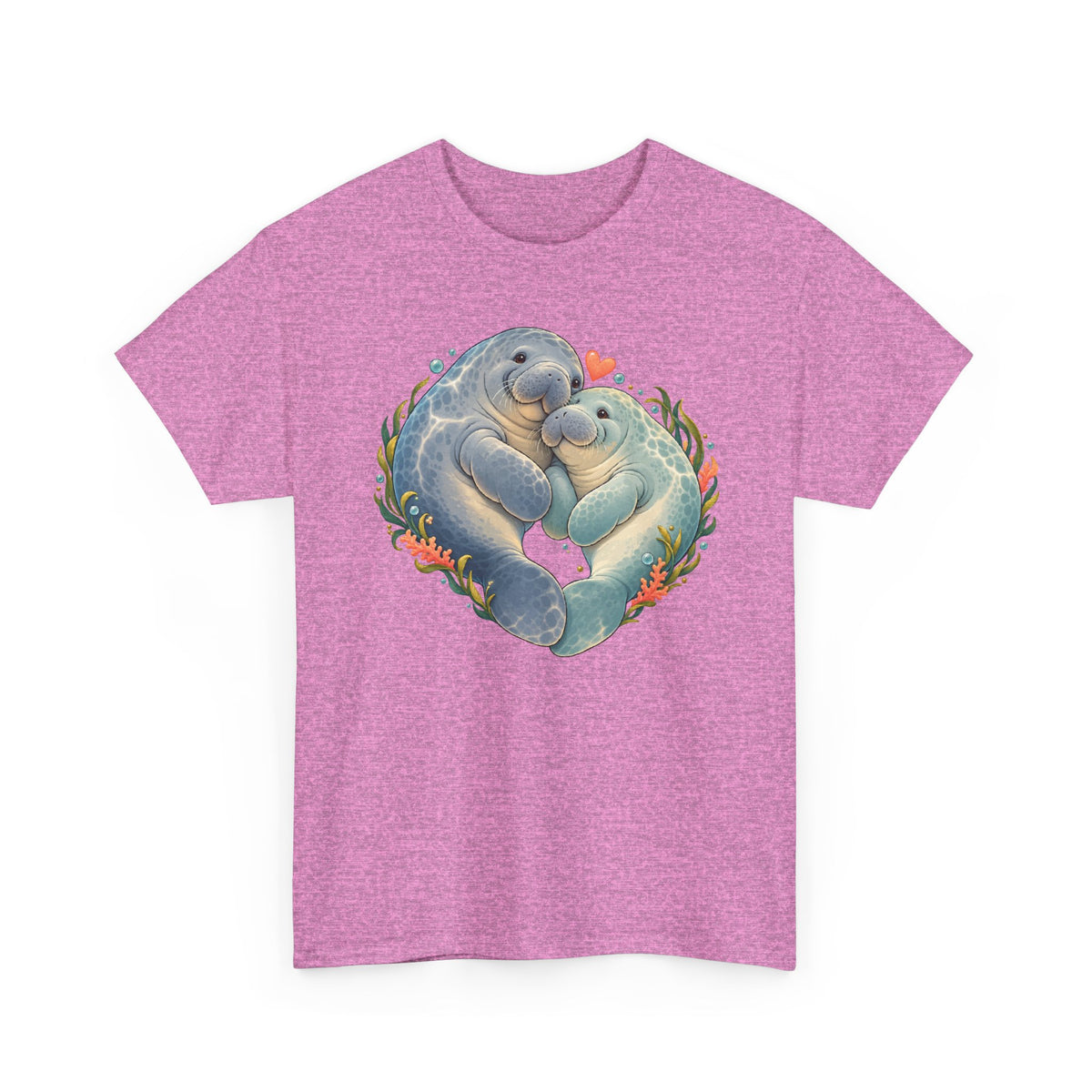 Chubby Mermaid Heart of the Ocean Manatee T-Shirt