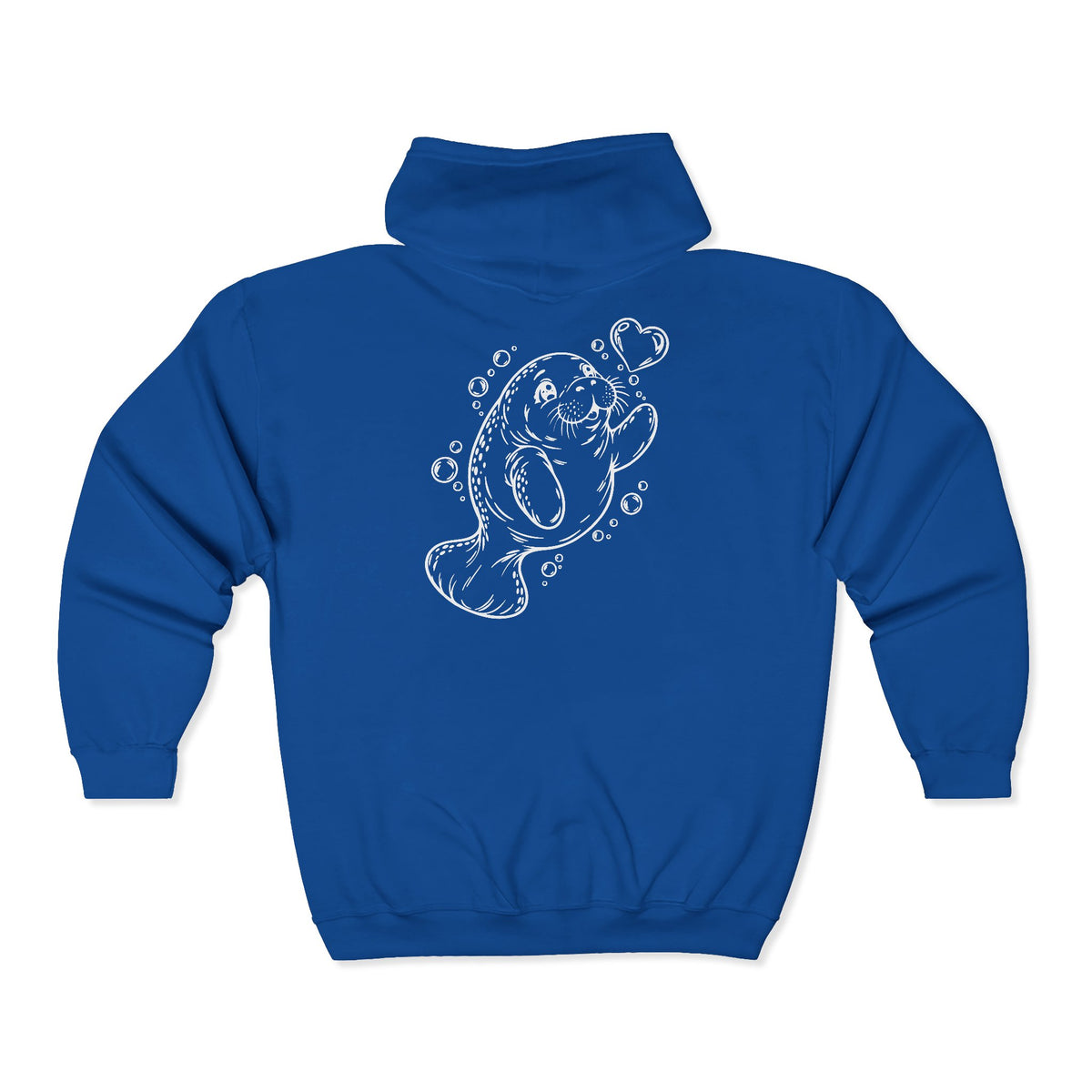 Chubby Manatee's Bubble Wish Zip-Up Hoodie