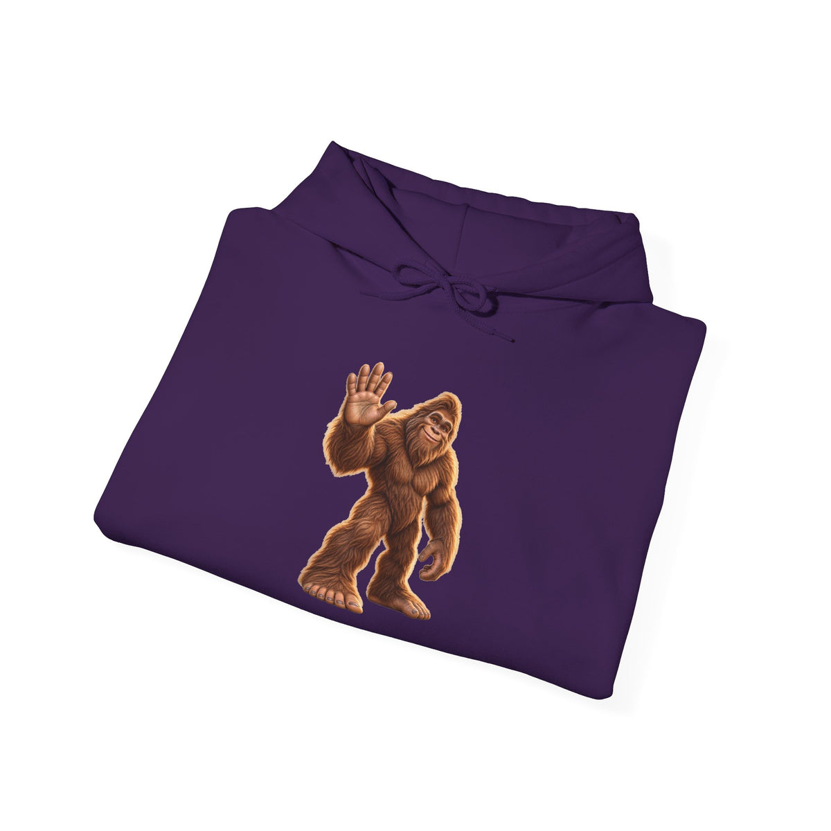 Friendly Sasquatch High Five Pullover Hoodie