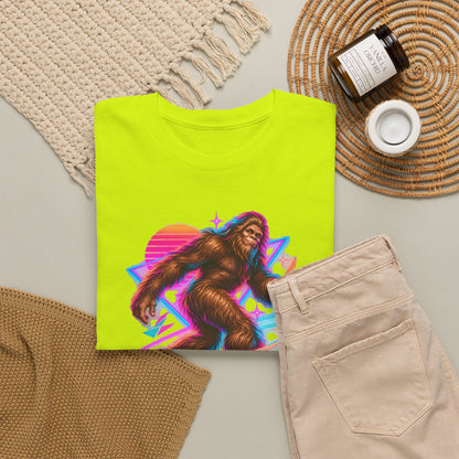 Neon Bigfoot on Roller Skates T-Shirt