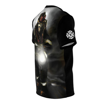 Firefighter Flashlight T-Shirt | Fire Service Graphic Tee